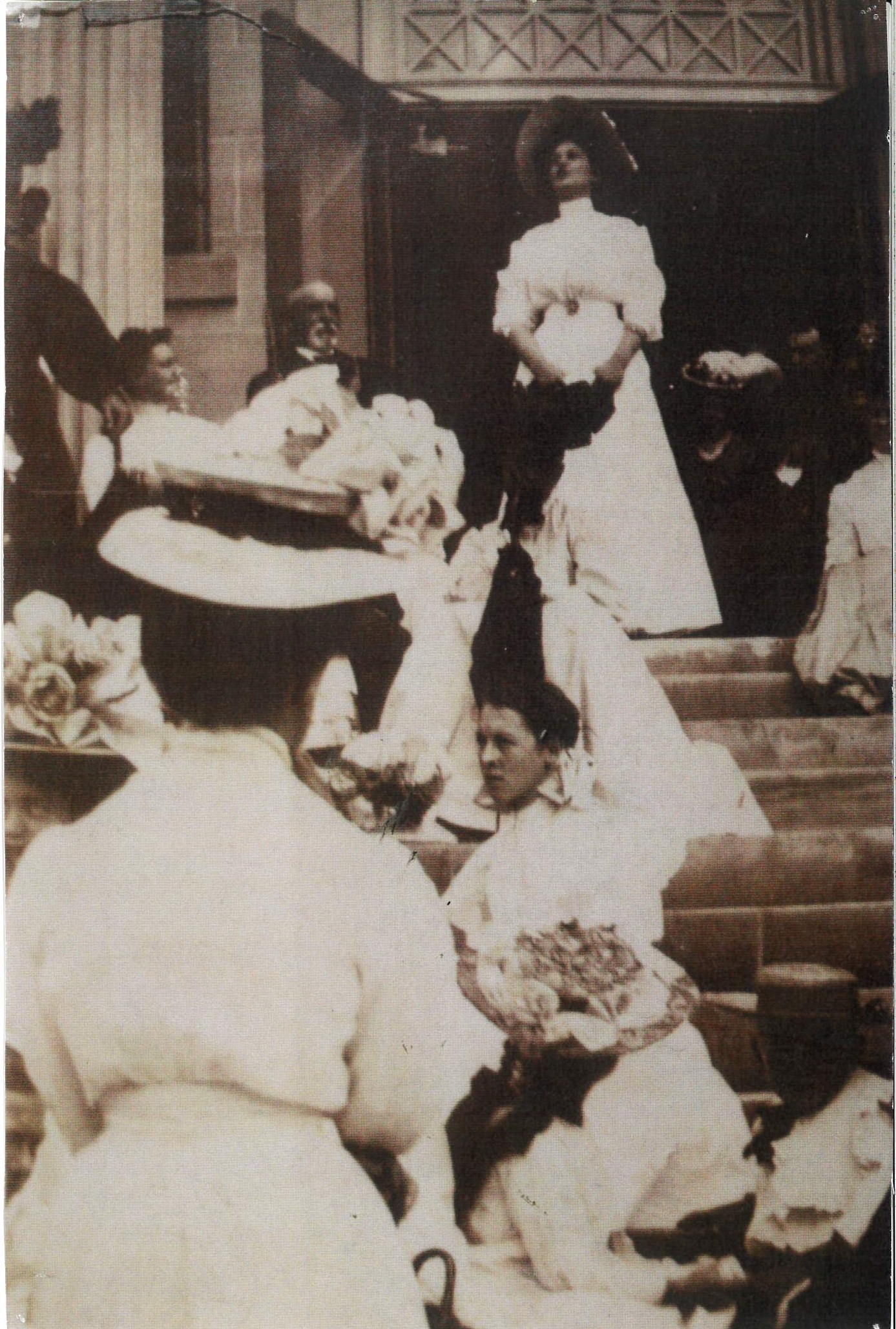 Myrtle Renwick speaking at the opening of the Galena Public Library on July 4, 1908