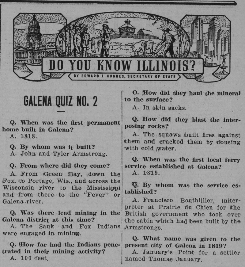 1941 Galena Quiz